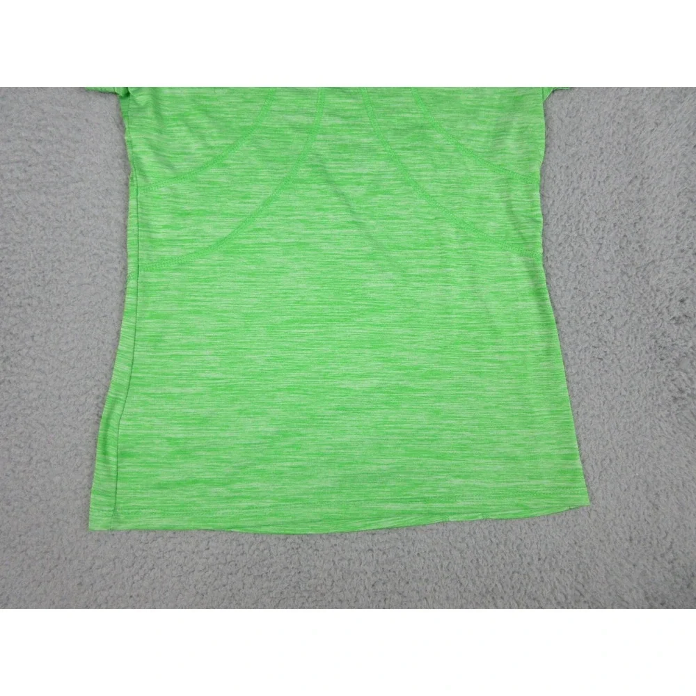 Reebok Shirt Womens XS Green Short Sleeve Scoop Neck Athletic Running Gym Top